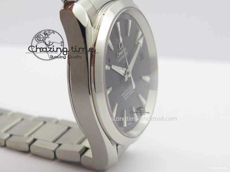 0723 Youthful Aqua Terra ‘PyeongChang 2018’ JHF Best Edition Black Dial On SS Bracelet A 8204